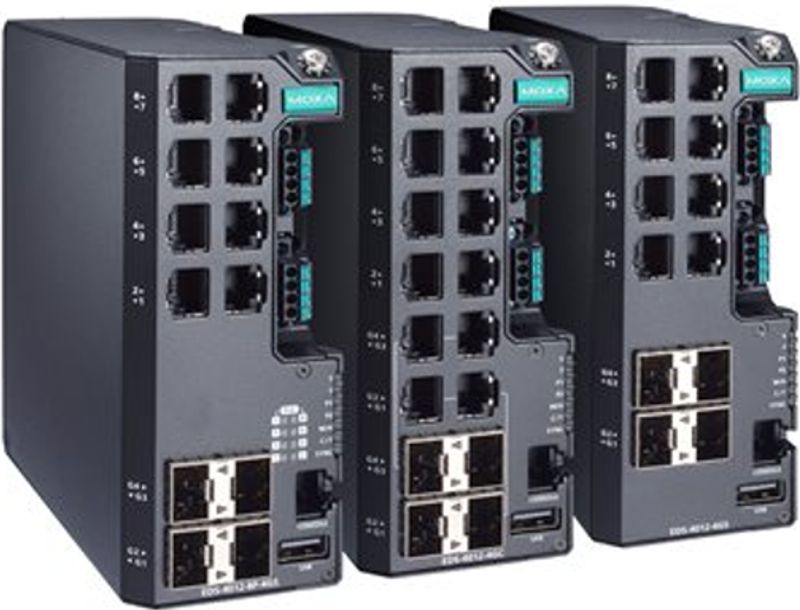 EDS-4012 Series - 8+4G-Port managed Ethernet Switches with an 8 802.3bt PoE Port Option