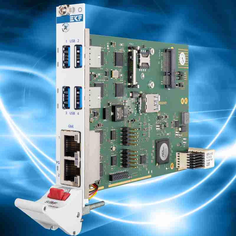 SBF-CROSSOVER - Multi I/O Card: Quad Port USB 3.0, Dual GbE, Option 8HP Front Panel w. RS-232 or CAN FD