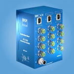 AL100 Industrial Gigabit Ethernet Switch - 5 bis 15 Port 1000BASE-T Ethernet • M12-X Stecker