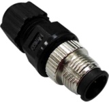 M12A-8PMM-IP67 - Field-Installation A-coded, M12 Screw-in 8-pin Male Connector, IP-67