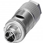 M12X-8PMM-IP65 Field-installable M12 X-coded crimp type, slim design connector, 8-pin male, IP65