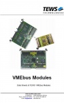 VMEbus Modules - Data Sheets of TEWS’ VMEbus Modules