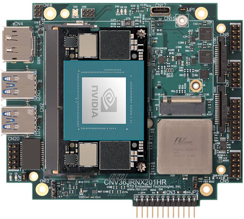 CNV36JRN201HR - PCIe/104 NVIDIA Jetson Nano Orin Board