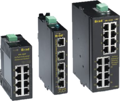 DRL-300 Series 5- and 8-Port 10/100BaseTX managed Ethernet Switches