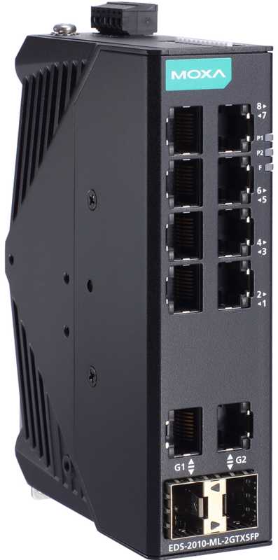 EDS-2010-ML Series - 8+2G-port Gigabit unmanaged Ethernet Switches