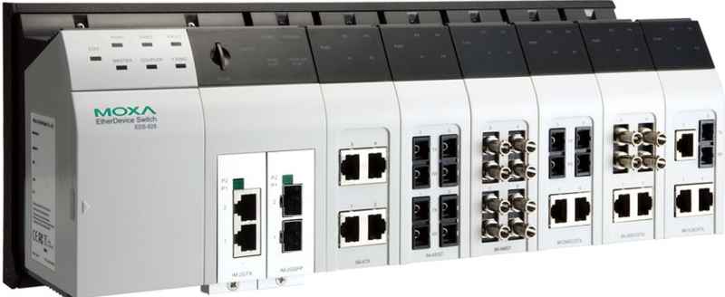 EDS-828 Series - 24+4G-port layer 3 Gigabit modular managed Ethernet switch