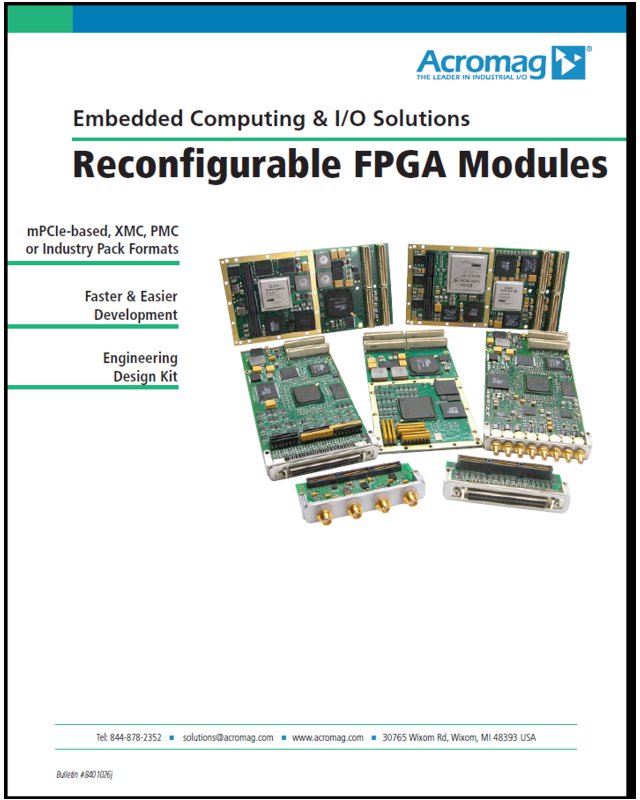 Reconfigurable FPGA Modules Katalog