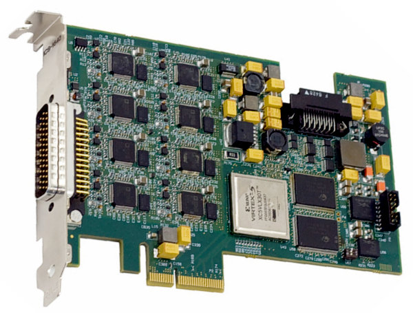 ICS-1640 - 16-Channel 2.5 MHz 24-bit ADC PCI Express x4 Slot Card