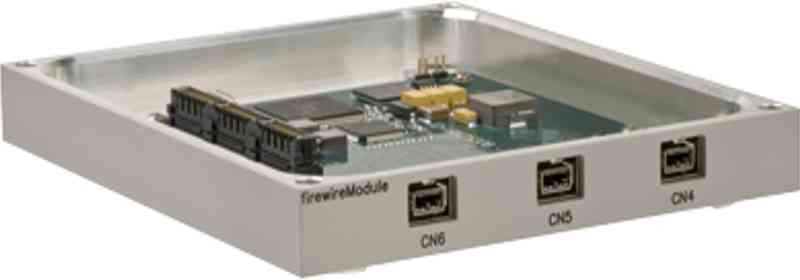 IDAN-FW35208HRS: FW35208HR PCI-104 FireWire™ Module in a stackable rugged IDAN enclosure