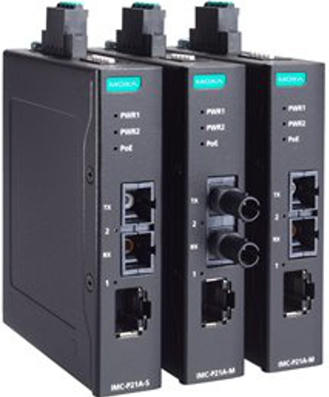 IMC-P21A-G2 Series -
 PoE Ethernet-to-Fiber Media Converters