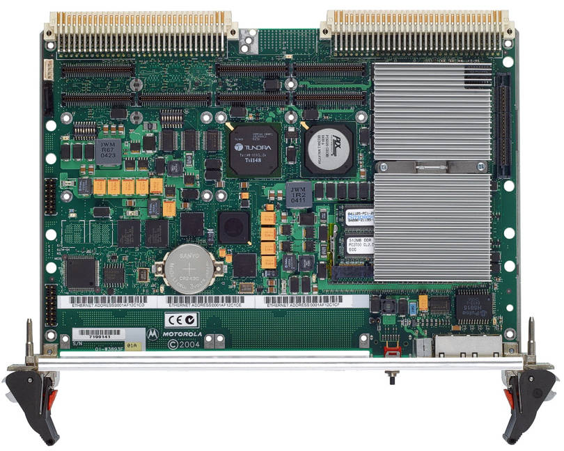 MOTMVME3100 VMEbus Board with Freescale MPC8540 SoC Processor