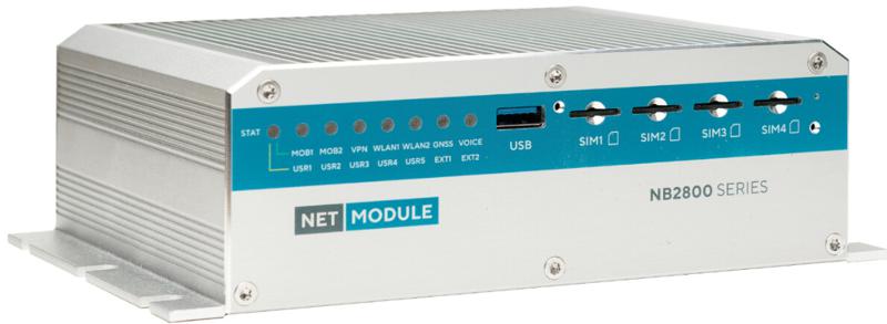 NB2800-2LWacI-G - High-performance and modular mobile Vehicle Router with 2x LTE + WLAN-ac + 2x GbE + IBIS+ GNSS