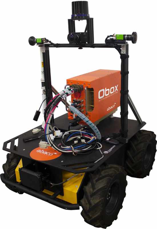 Obox mounted on a vehicle