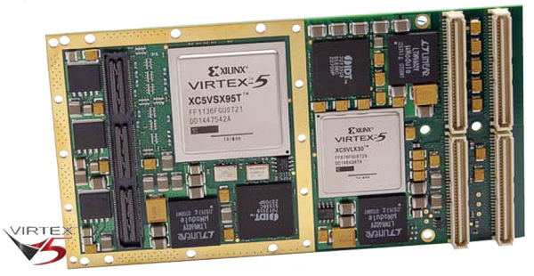 PMC-VLX Series Reconfigurable Virtex-5 FPGA with plug-in I/O