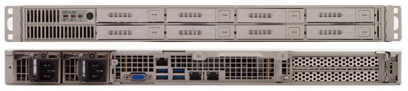RES-XR5-1U-8D  - 1HE Rugged Server, Dual Xeon E5-2600v3 CPUs, 8x 2.5Z Drives, 20 Inch Depth
