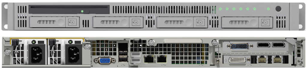 RES-XR5-1U  - 1HE Rugged Server with Intel Xeon E5-2600 V3 CPUs, 20 Inch Depth