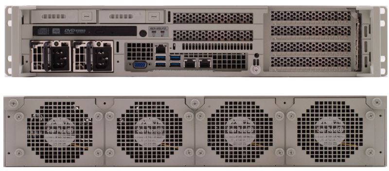 RES-XR5-2U-17Z-FIO  - 2HE Rugged Front-I/O Server with single/dual Xeon E5-2600 V3, 17'' Depth