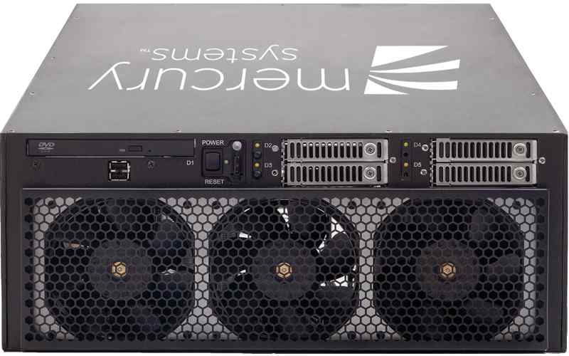RES AI-XR6-4U-8dr-22.5IN - 22.5” deep, 8 drive, rear I/O rugged High Performance Computing (HPC) rack mountable Server