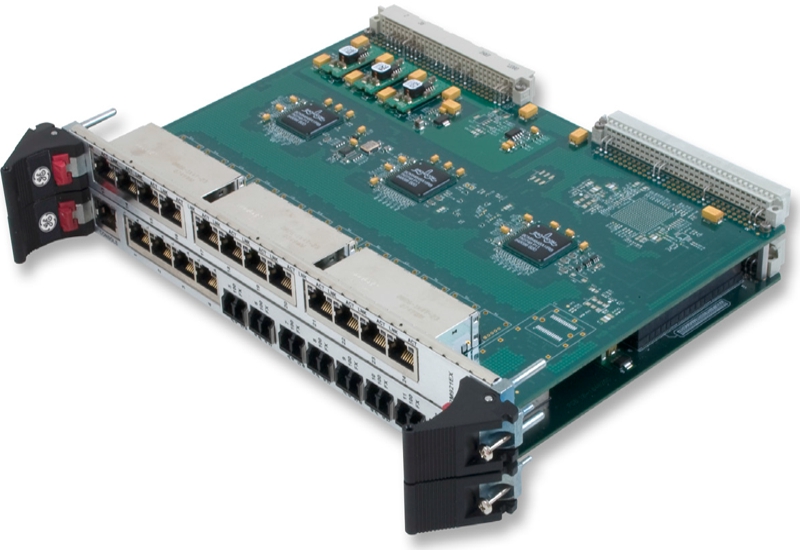 NETernity™ RM921NB 6U VME IPv6 24-Port Fully Managed Layer 2/3+ Gigabit Ethernet Switch w. FP-I/O