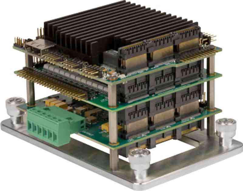 RTD-Plate-104A with board stack (boards not included)