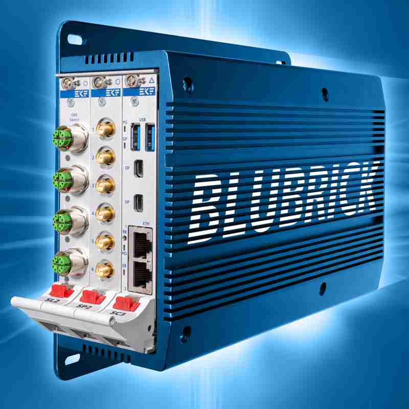 SRS-1201-BLUBRICK - Rugged Wall-Mount Box: System Platform for Railway, Automotive, Industrial Applications