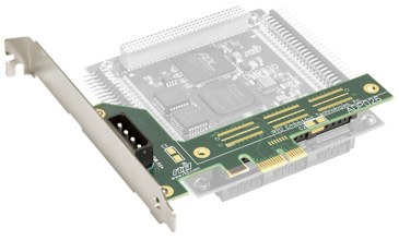 PCIe x1 to PCI/104-Express Connector Adapter Top View