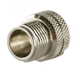 A-CAP-M12F-F  - Knurled threaded Metal Cap for M12 Female Connectors