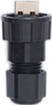 A-PLG-WPUSB-IP67-01 - Field-installation screw-in USB A type male connector, rated IP67