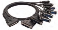CBL-M68M25x8-100 - VHDCI-68 auf 8x DB25 male Breakout-Kabel 1 m (alte Bez.: OPT8C+)