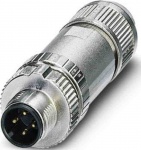 M12A-4PMM-IP67 - Phoenix Contact 4-pin male A-coded connector