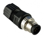 M12A-8PMM-IP68 - Field-Installation A-coded, M12 Screw-in 8-pin Male Connector