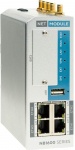 NB1601-LSc - Industrie-Router mit LTE + 4x ETH + RS-232/485 + DIO. Modularer Mobilfunk-Router mit 4-Port Ethernet Switch zur Vernetzung von schwer zugänglichen Orten.