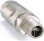 M12X-8PMM-IP67-HTG Field-installable M12 X-coded crimp type, slim design connector, 8-pin male, IP67-rated